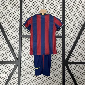 09-10 Barcelona Home Retro Kids Kits Children Shirt Football Jerseys Yupoo 7
