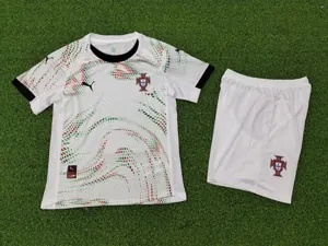 25-26 Portugal Away Kid Kits Player Version Youth Apparels Soccer AAAAJersey Yupoo