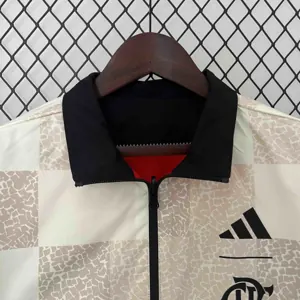 23-24 Flamengo Trench Coat Reversible Windbreaker Double-Sides Jacket Soccer Yupoo 8
