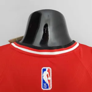75th Anniversary 2022 Season Chicago Bulls JDRDAN#23 City Edition Red NBA Jersey 5