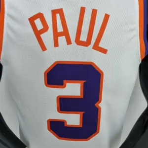 75th Anniversary Paul #3 Phoenix Suns White NBA Jersey 1