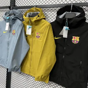 25-26 Barcelona hardshell jacket Kit Soccer Windbreaker AAAAJersey Supply Yupoo 6