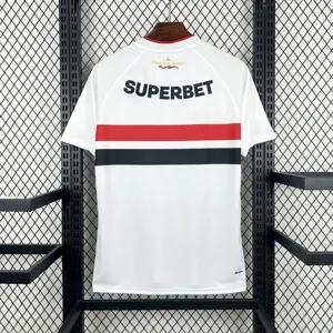26-27 Sao Paulo Mens Home Kit Soccer Uniforms White T-Shirt AAAAJersey Dropship Yupoo 1