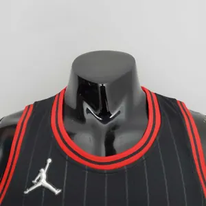 75th Anniversary Pippen#33 Bulls Flyers Black NBA Jersey 2