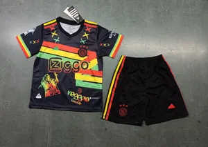 23-24 Ajax Kids Bob Marley Special Edition Kit Size-16-28 Soccer Jersey Yupoo 1
