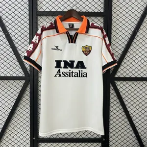 98-99 Roma Away Retro Kit Vintage Shirt AAAAJersey Dropship Yupoo