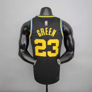 2022 75th Anniversary green#23 Warriors City Edition Black 9