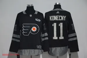 Philadelphia Flyers 100 anniversary Ice Hockey jersey M-3XL 费城飞人队100周年纪念版冰球服 1