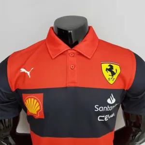New F1 Formula One; Ferrari racing suit polo red 4