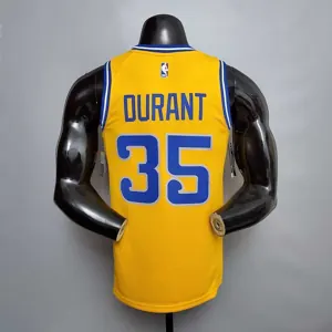 Retro version DURANT#35 Golden State Warriors yellow 6