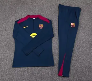 25-26 Barcelona Training Kit Soccer Half-Zip Suit AAAAJersey Supply Yupoo 5