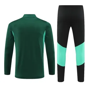 23-24 Manchester United Long Sleeve Tracksuit Green Training Suits Jersey Supplier Yupoo 1