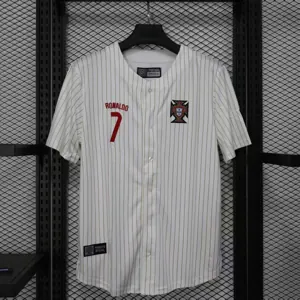2025 Ronaldo #7 Portugal White Baseball Clothing Cheap Shirts AAAAJersey Dropshipping Yupoo 6