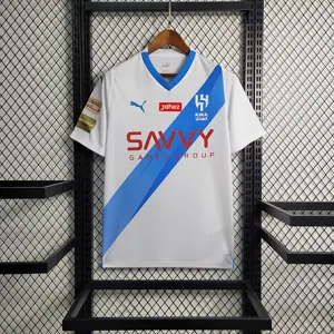 23-24 Al Hilal away size S-4XL Soccer Jersey 4