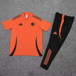 25-26 Colombia Orange POLO Training Kits Football Tracksuits 1