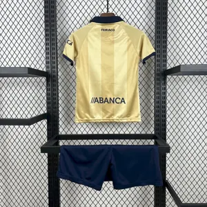 25-26 Deportivo de La Coruna 25th Anniversary Edition Kid Kits Youth Apparels AAAAJersey Supply 5