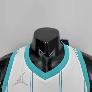 75th Anniversary BALL #1 Charlotte Hornets White NBA Jersey 8