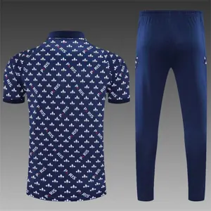 Polo Jordan PSG sapphire blue and white print 12