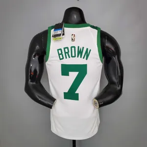 BROWN#7 75th Anniversary Celtics White 2