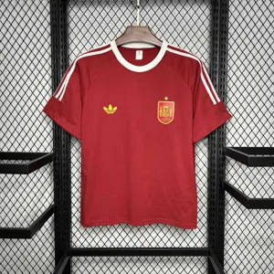 24-25 Spain Retro Style Red Kit AAAAJersey Supplier Yupoo