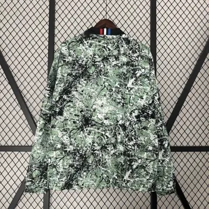 24-25 Manchester United Green and Black Reversible Windbreaker Double-Sides Jacket 6
