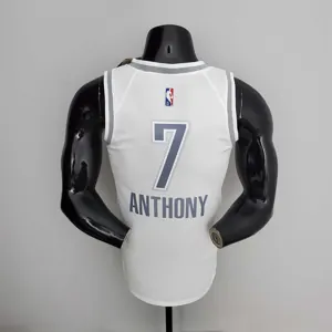 75th Anniversary 2202 Season Oklahoma City Thunder ANTHONY#7 City Edition White NBA Jersey 5