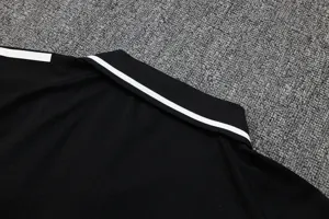 25-26 Real Madrid Polo Black Training Kits Football Tracksuits 5
