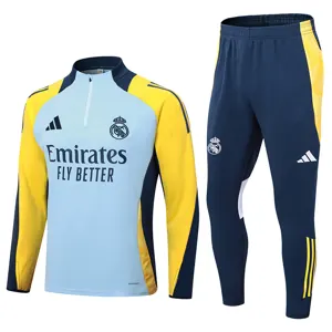 24-25 Real Madrid Long Sleeve Training Suit Football Shirts