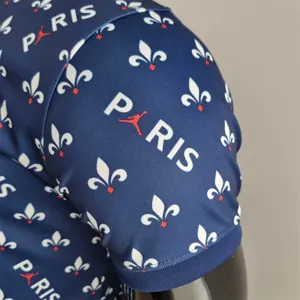 PSG Polo Jordan co branded blue 4