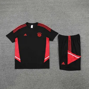 22-23 Bayern Munich Training Short Sleeve Kit Black 9