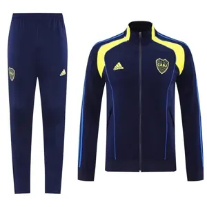 25-26 Boca Juniors Navy Football Tracksuits Long Jacket Suits