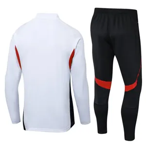 25-26 Bayern Munich White Training Kits Long Football Tracksuits 2