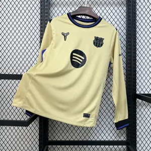 25-26 Barcelona Away Kit Football Long Sleeve T-Shirt AAAAJersey Supply Yupoo