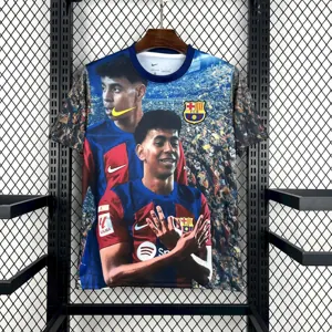 25-26 Barcelona LAMINE YAMAL Special Soccer T-Shirt AAAAJerseys Supply Yupoo 4