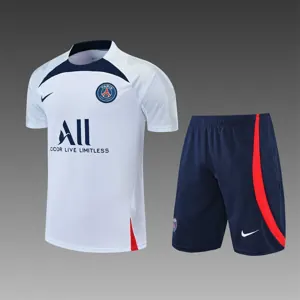 22-23 PSG Training Suit Short Sleeve Kit White1684405252000