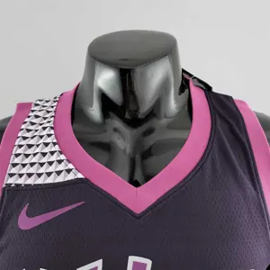 Minnesota Timberwolves TOWNS#32 Black and Purple NBA Jersey 7