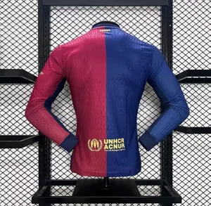 24-25 Barcelona Home Long Sleeve Kit Player Version Shirt Soccer AAAAJersey Yupoo 1