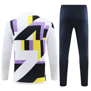 23-24 Real Madrid White&Black Long Sleeve Training Suit Cheap Jerseys Yupoo 3
