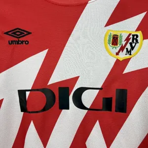 25-26 Rayo Vallecano Home Shirt Football Apparels AAAAJersey Supply Yupoo 2