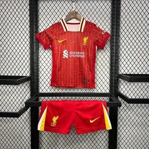 24-25 Liverpool Home Kid Kits Youth Apparels Football AAAAJersey Yupoo 16-28