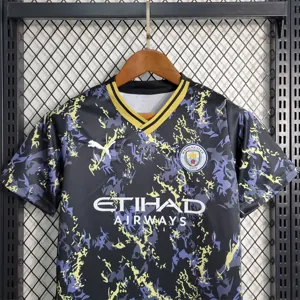 23-24 Kids Manchester City Special Edition Size 16-28 Football Shirt 3