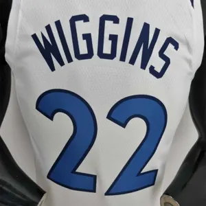 75th Anniversary Minnesota Timberwolves Wiggins #22 Royal White NBA Jersey 1