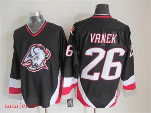 Buffalo Sabres retro ice hockey jersey M-3XL 水牛城军刀队复古冰球服 4