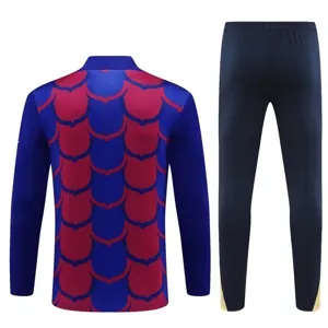 24-25 Barcelona Long Sleeve Training Suit Football Shirts 2