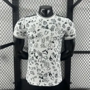 25-26 Real Madrid White Silver Special Edition Kit Player Version Soccer AAAAJersey Supplier Yu