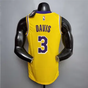 DAVIS #3 Lakers Round neck yellow 2