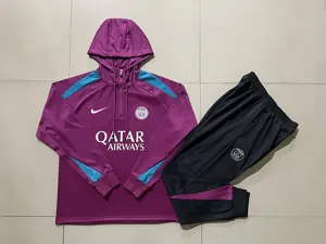 24-25 PSG Hoodie Long Sleeve Training Suit Football Shirts 2
