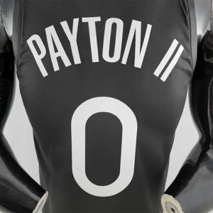2020 PAYTON II#0 Warriors City Edition Black and Grey NBA Jersey 9