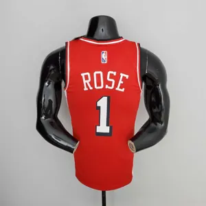 75th Anniversary 2022 Season Chicago Bulls ROSE#1 City Edition Red NBA Jersey 7