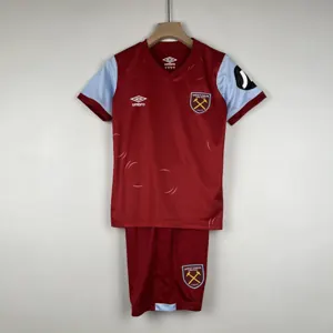 23-24 Kids West Ham United Home Size 16-28 Soccer Jersey